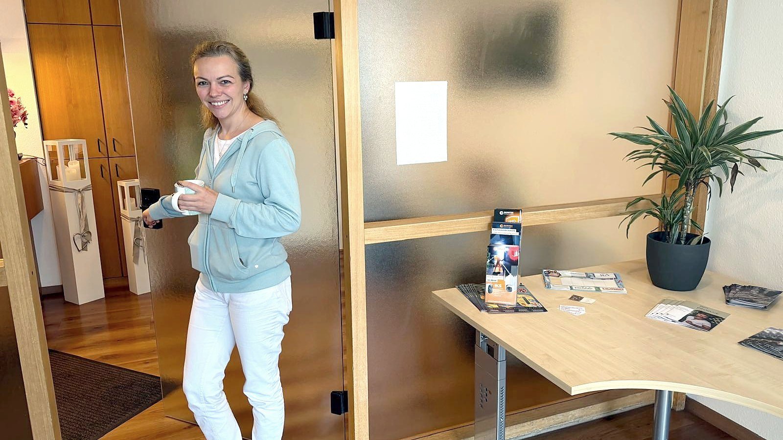 Inhaberin Madeleine Schaible begrüßt Sie an der Tür